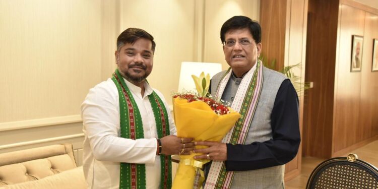 Minister Sushanta Chowdhury met with Union Minister Pijush Goyal