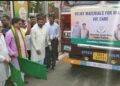 Tripura CM flags off vehicle carrying relief materials for Manipur