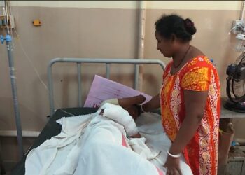 Two children were critically injured when a suspected crude bomb explode