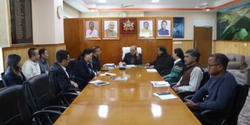 Chief Secretary, Shri V.B. Pathak, IAS, convened an emergency meeting at Teesta Lounge