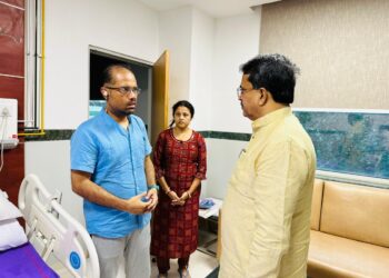 CM Dr Saha meets MLA Manoj Kanti Deb, enquired health issues