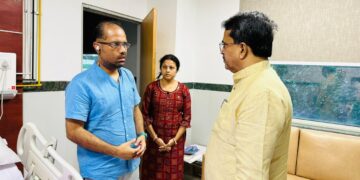 CM Dr Saha meets MLA Manoj Kanti Deb, enquired health issues