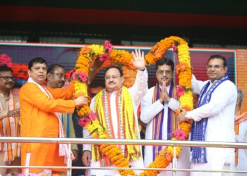 Nadda praises CM Dr Saha for his work toward people of Tripura CM hails PM Modi’s leadership for India’s transformative progress, and welfare
