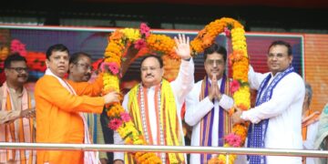 Nadda praises CM Dr Saha for his work toward people of Tripura CM hails PM Modi’s leadership for India’s transformative progress, and welfare