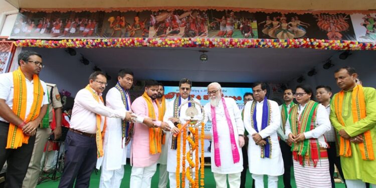 Dr Saha performs puja at Chaturdas Devta temple