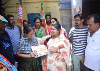 BJP campaigns with report card