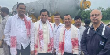 First Over Dimensional Cargo (ODC) for Numaligarh Refinery received by Union Minister Sarbananda Sonowal.
