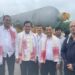 First Over Dimensional Cargo (ODC) for Numaligarh Refinery received by Union Minister Sarbananda Sonowal.