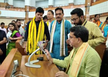 Tripura Legislative Assembly goes digital, launch training of members on National e-Vidhan Application.