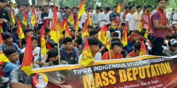 TISF agitates on demand of Roman script for Kokborak .