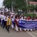 TSF rally demands implementation of Roman script for Kakborak in Tripura.