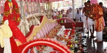 CM Manik Saha to inaugurate Kharchi puja on Monday .