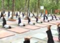ON IDY-2023 124 BN CRPF CONDUCTED MEGA YOGA CLASS.       