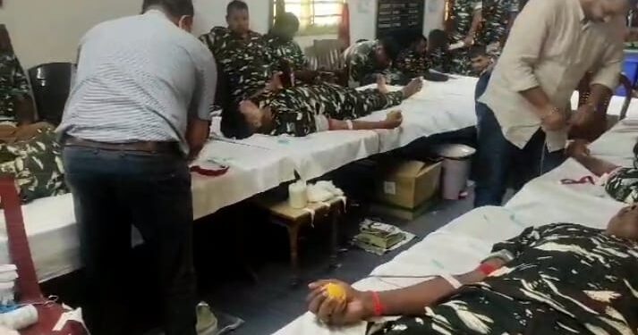 BLOOD DONATION CAMP ORGANIZED BY 71 BN CRPF.