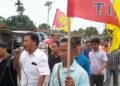 Tipra Motha Organized Protest Rally In Ampi.