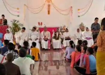Bishop Inaugurated Catholic Church In Sontang. 