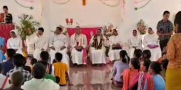 Bishop Inaugurated Catholic Church In Sontang. 