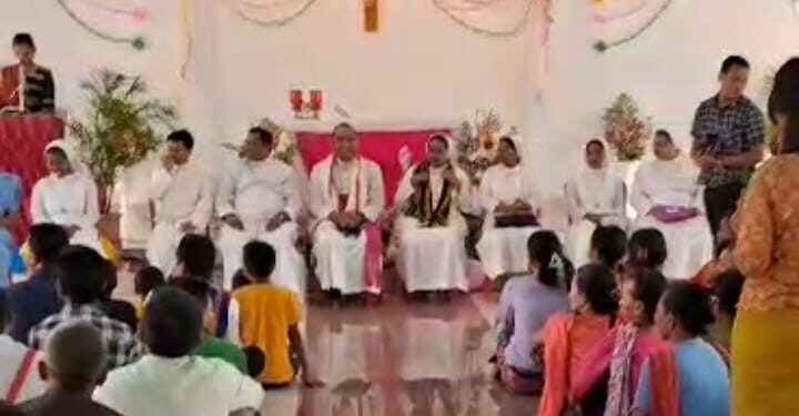 Bishop Inaugurated Catholic Church In Sontang. 