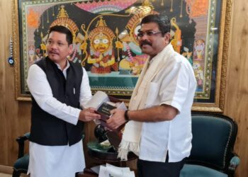 CM Conrad Sangma seeks Dharmendra Pradhan’s intervention to set up CUET centres in 12 districts