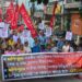 CITU protest in Agartala against violence in Manipur, demand removal of CM N Biren Singh