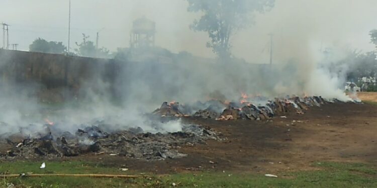 Along with other parts of the country, Tripura also took part in drug destruction on Monday