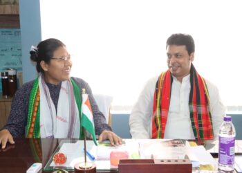 MP Biplab Kumar Dev visited the head office of TRPC