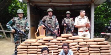 ASSAM RIFLES WITH AMBASSA POLICE APPREHENDED TWO INDIVIDUALS ALONGWITH MARIJUANA WORTH RS 1 CRORE IN TRIPURA