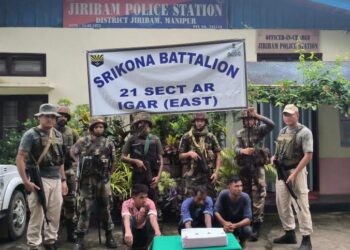 ASSAM RIFLES RECOVERED 13 SOAP CASES HEROIN WORTH APPROX RS 80 LAKHS FROM CHOTABEKRA, JIRIBAM, MANIPUR AND APPREHENDED THREE INDIVIDUALS