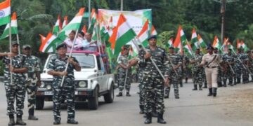 71 Bn CRPF Conducted Har Ghar Tiranga Rally.   