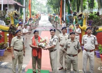 IG Inaugurated New Entrance Of 124 Bn CRPF HQ.