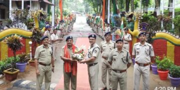IG Inaugurated New Entrance Of 124 Bn CRPF HQ.
