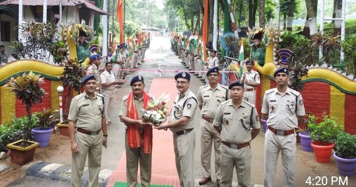 IG Inaugurated New Entrance Of 124 Bn CRPF HQ.
