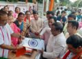 Inauguration of stall selling national flag