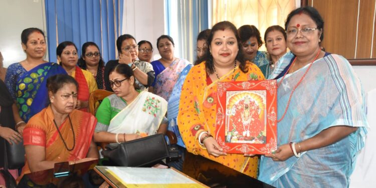 Jharna Debbarma took charge as the seventh chairperson