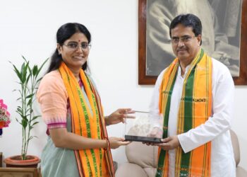 Union MoS for Industry and Commerce Anupriya Patel visited the state