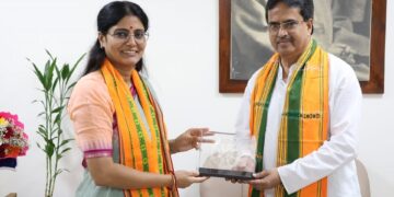 Union MoS for Industry and Commerce Anupriya Patel visited the state