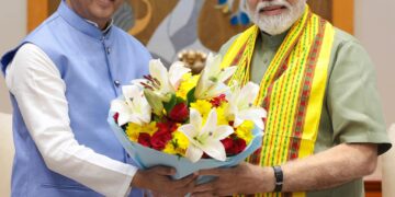 Tripura CM meets PM