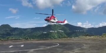 Helicopter Service Between Churachandpur in Manipur and Aizawl in Mizoram Begins