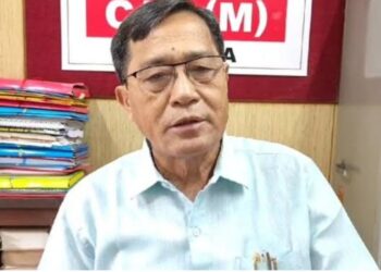 Tripura CPIM state secretary Jitendra Chowdhury with ingested tic-tac