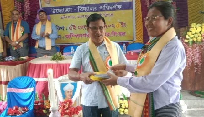 P.K Jamatia & GS Rathee Celebrated Teachers’ Day In Ampi. 