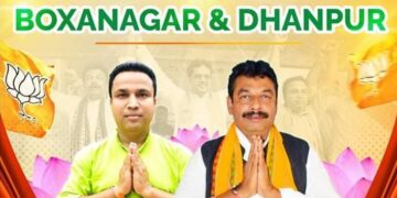 BJP has won with huge votes in Dhanpur and Boxanagar.