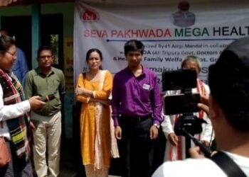 SEVA PAKHWADA MEGA HEALTH CAMP CONDUCTED.
