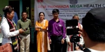 SEVA PAKHWADA MEGA HEALTH CAMP CONDUCTED.