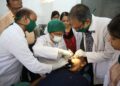 chief minister performed surgery on the mouth cavity of the MBBS student