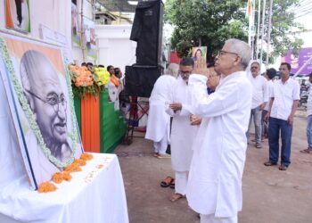 Gandhi Jayanti celebrated in the state with due dignity