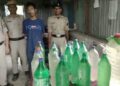 Police Arrested A Man With 50 Litres  Illegal Wine .