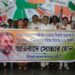 Congress stages protest condemning the BJP’s portrayal of Rahul Gandhi as a ‘modern-day Ravan’