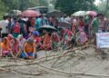 Angry Villagers Staged Road Blockade In Rangachara. 