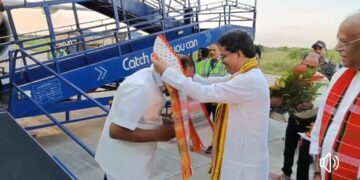 Indra Sena Reddy Nallu arrived MBB Airport: sworn ceremony on 26th Oct