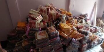  BSF Seized Clothes Worth 10 Lakh.       
